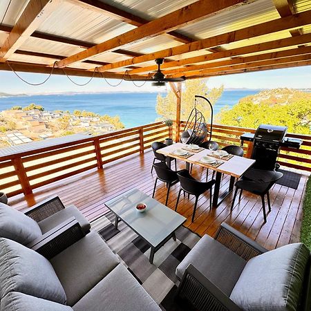 D-View Premium Mobile Home - Panoramic Seaview - 150 M From Beach, Free Parking Drage Exteriör bild