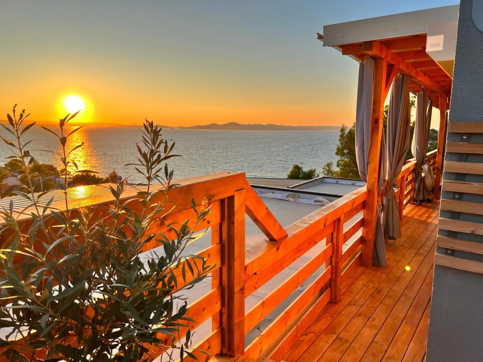 D-View Premium Mobile Home - Panoramic Seaview - 150 M From Beach, Free Parking Drage Exteriör bild