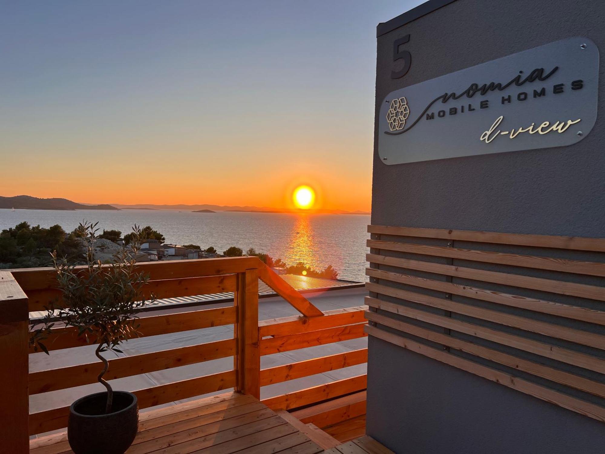 D-View Premium Mobile Home - Panoramic Seaview - 150 M From Beach, Free Parking Drage Exteriör bild