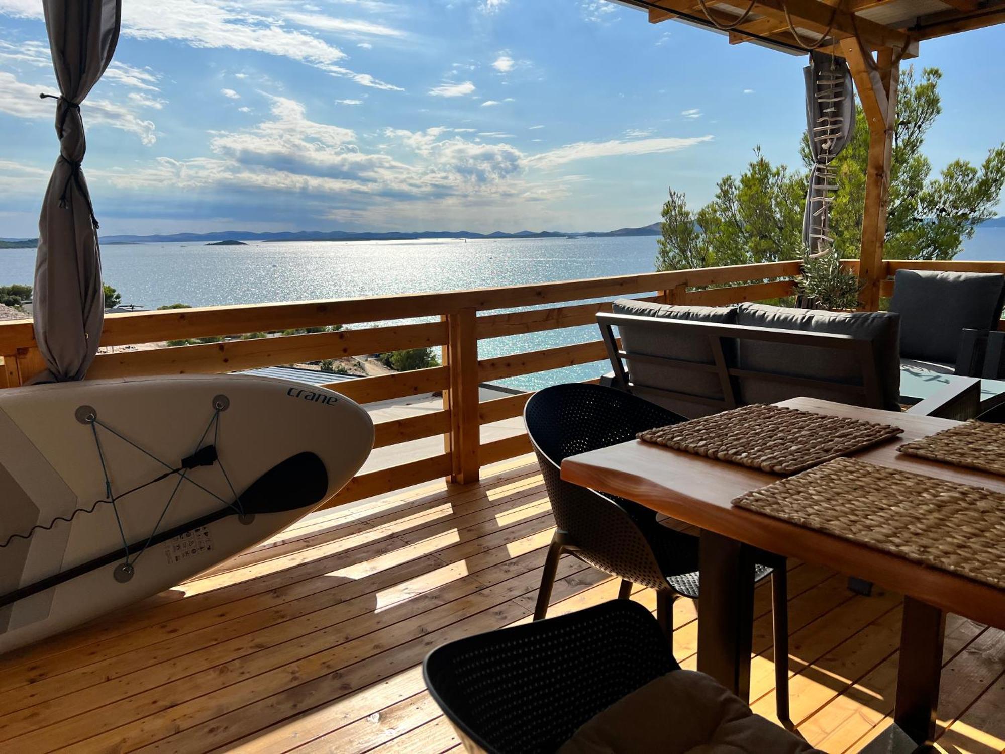 D-View Premium Mobile Home - Panoramic Seaview - 150 M From Beach, Free Parking Drage Exteriör bild