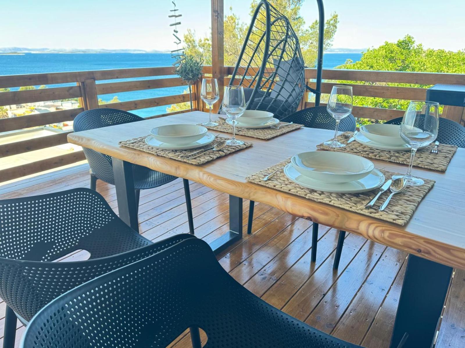 D-View Premium Mobile Home - Panoramic Seaview - 150 M From Beach, Free Parking Drage Exteriör bild